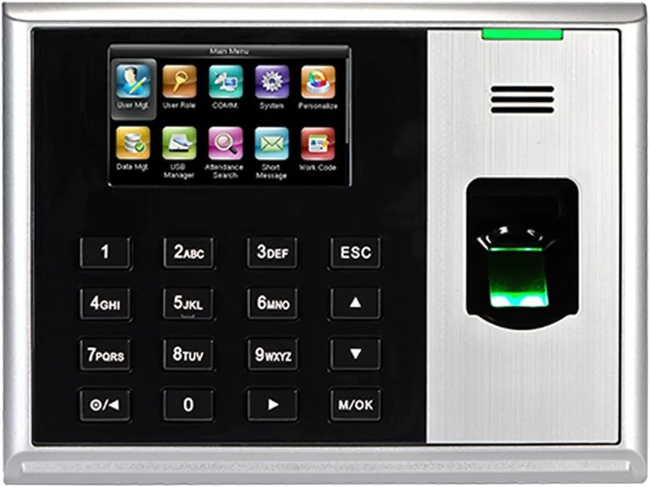 دستگاه حضور و غیاب اثر انگشتی FURLOU مدل S30، دستگاه ثبت تردد TCP/IP USB، ساعت حضور و غیاب اداری با رمز عبور، دستگاه ثبت کارکرد کارمندان، سیستم بیومتریک حضور و غیاب برای کارمندان و کسب و کارهای کوچک (رنگ: S30-ic، اندازه: Portugu)