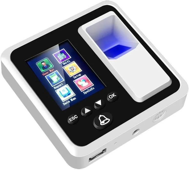 دستگاه حضور و غیاب اثر انگشتی FURLOU مدل 3000 IP TCP IP، دستگاه بیومتریک سبک وزن با قابلیت RFID و کارت شناسایی برای کارمندان و کسب و کارهای کوچک