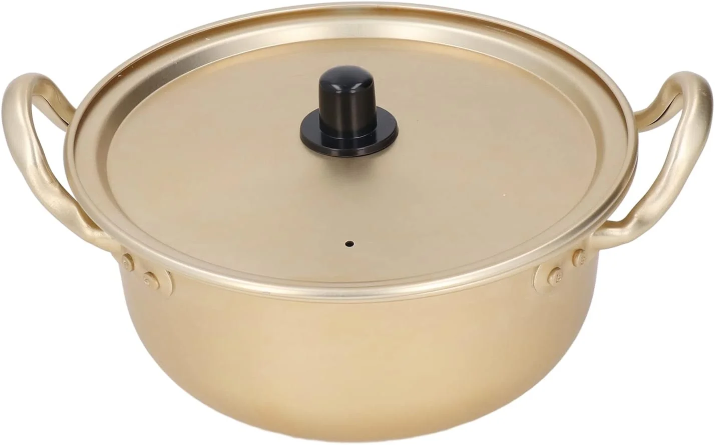 قابلمه رامیون کره‌ای سبک وزن، قابل انباشت و قابل حمل با درب، رسانایی حرارتی عالی، مناسب برای خانه، کمپینگ و پیاده‌روی