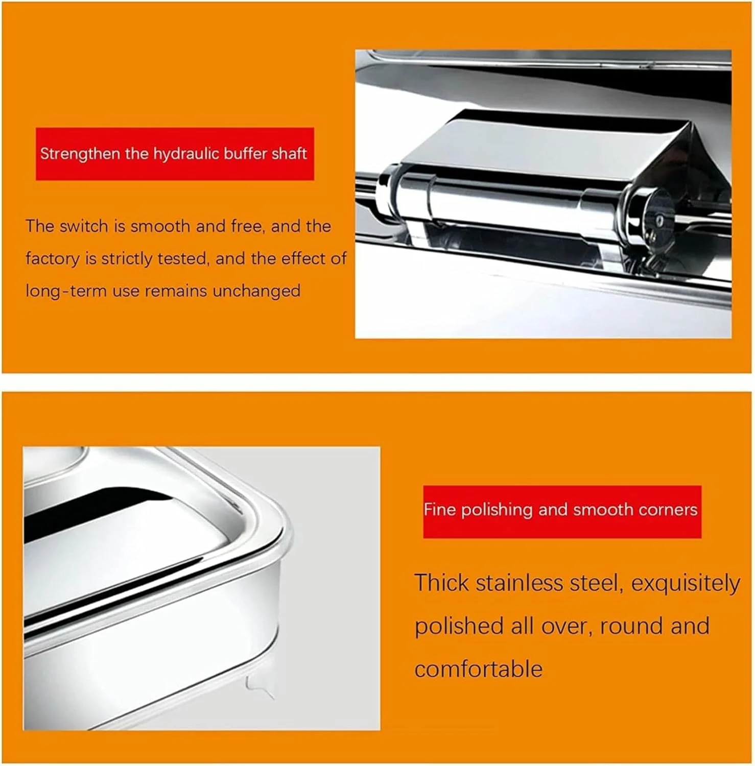 گرم نگهدارنده برقی بوفه غذا با درب، مناسب پذیرایی، جنس استیل ضد زنگ