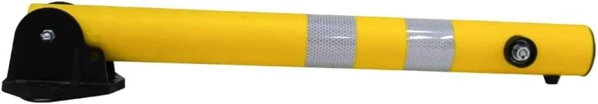 مانع پارکینگ بازتابنده 650 میلی‌متری، رنگ زرد، بولارد ضد پارکینگ، میله مانع پارکینگ با قفل کلیدی، عملکرد آسان قفل دستی (بسته 5 عددی)