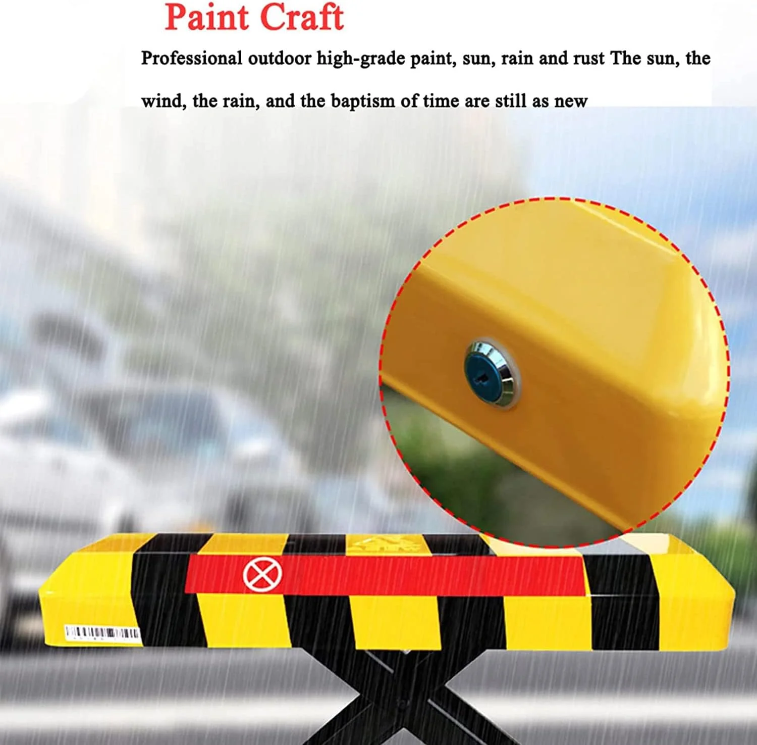 قفل پارکینگ ریموت دار اتوماتیک RESKIU، محافظ هوشمند پارکینگ برای امنیت خودرو، محافظ فضای پارک خودرو، مانع اتوماتیک