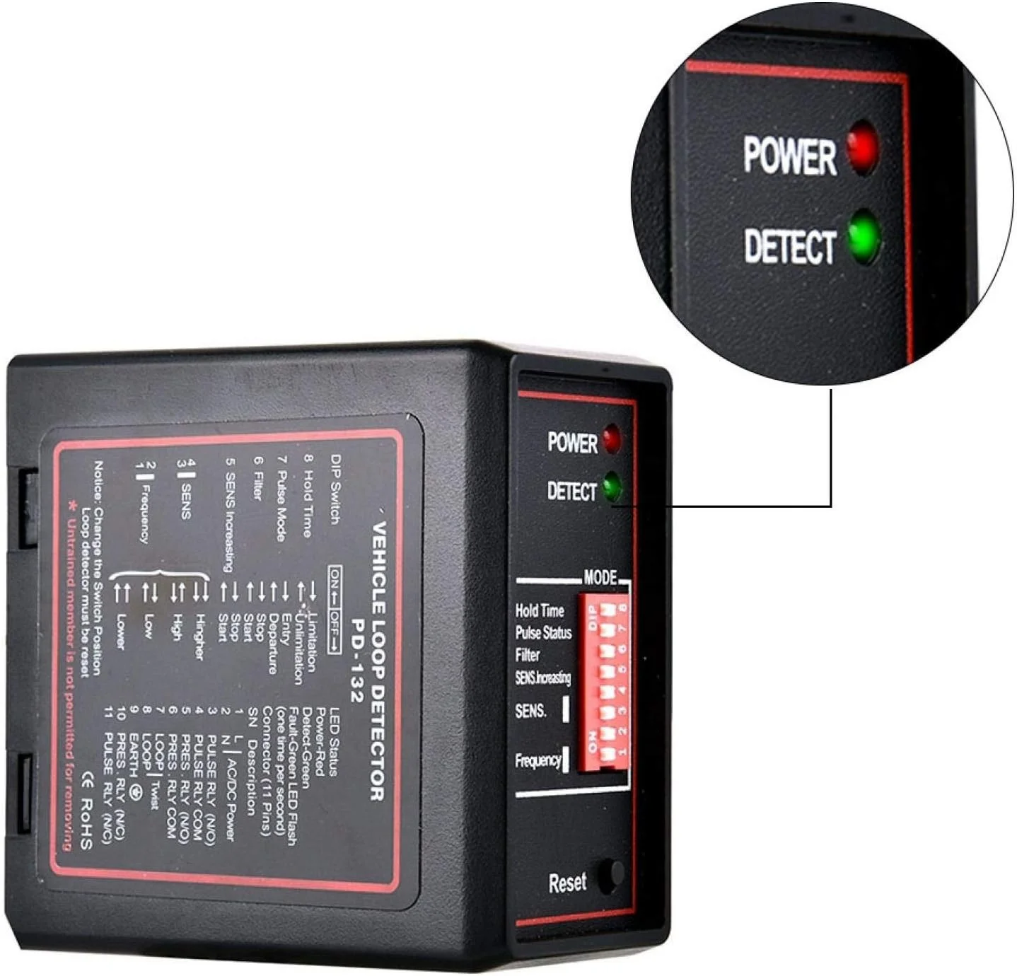 دتکتور حلقه خودرو هوشمند اتوماتیک با حساسیت بالا Pokerty9، 220 ولت، 4.5 ولت آمپر، بازکننده مانع مشکی، برای خودروها دتکتور حلقه خودرو هوشمند اتوماتیک با حساسیت بالا Pokerty9، 220 ولت، 4.5 ولت آمپر، بازکننده مانع مشکی، برای خودروها