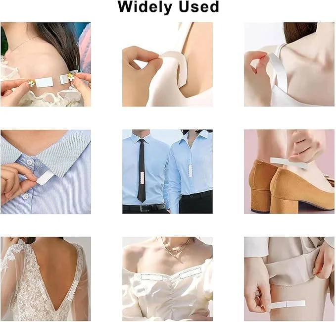 100 عدد چسب لباس دو طرفه برای فشن، ملایم روی پوست و پارچه 100 عدد چسب لباس دو طرفه برای فشن، ملایم روی پوست و پارچه