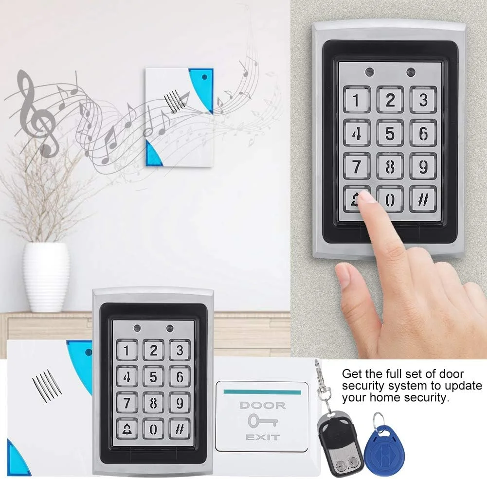 کیت سیستم کنترل دسترسی درب شامل کارت، رمز عبور، قفل مغناطیسی تک درب، صفحه کلید ورودی RFID IP/TCP با دکمه خروج کیت سیستم کنترل دسترسی درب شامل کارت، رمز عبور، قفل مغناطیسی تک درب، صفحه کلید ورودی RFID IP/TCP با دکمه خروج