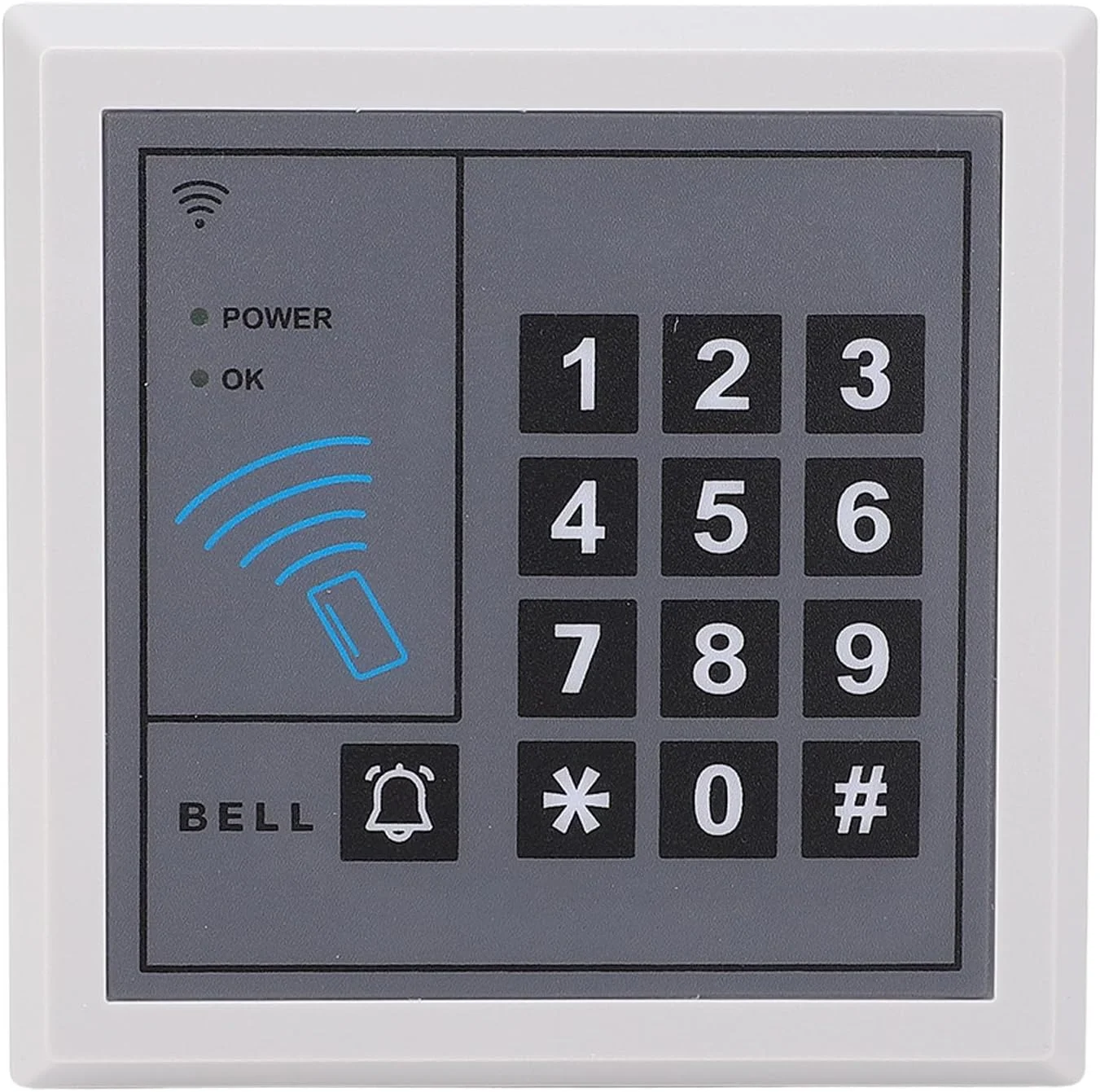 صفحه کلید کنترل دسترسی وای فای، قفل بازکن درب هوشمند صفحه کلید رمز عبور کارت RF 125 کیلوهرتز با مواد ABS مقاوم در برابر آتش برای کنترل از راه دور APP صفحه کلید کنترل دسترسی وای فای، قفل بازکن درب هوشمند صفحه کلید رمز عبور کارت RF 125 کیلوهرتز با مواد ABS مقاوم در برابر آتش برای کنترل از راه دور APP