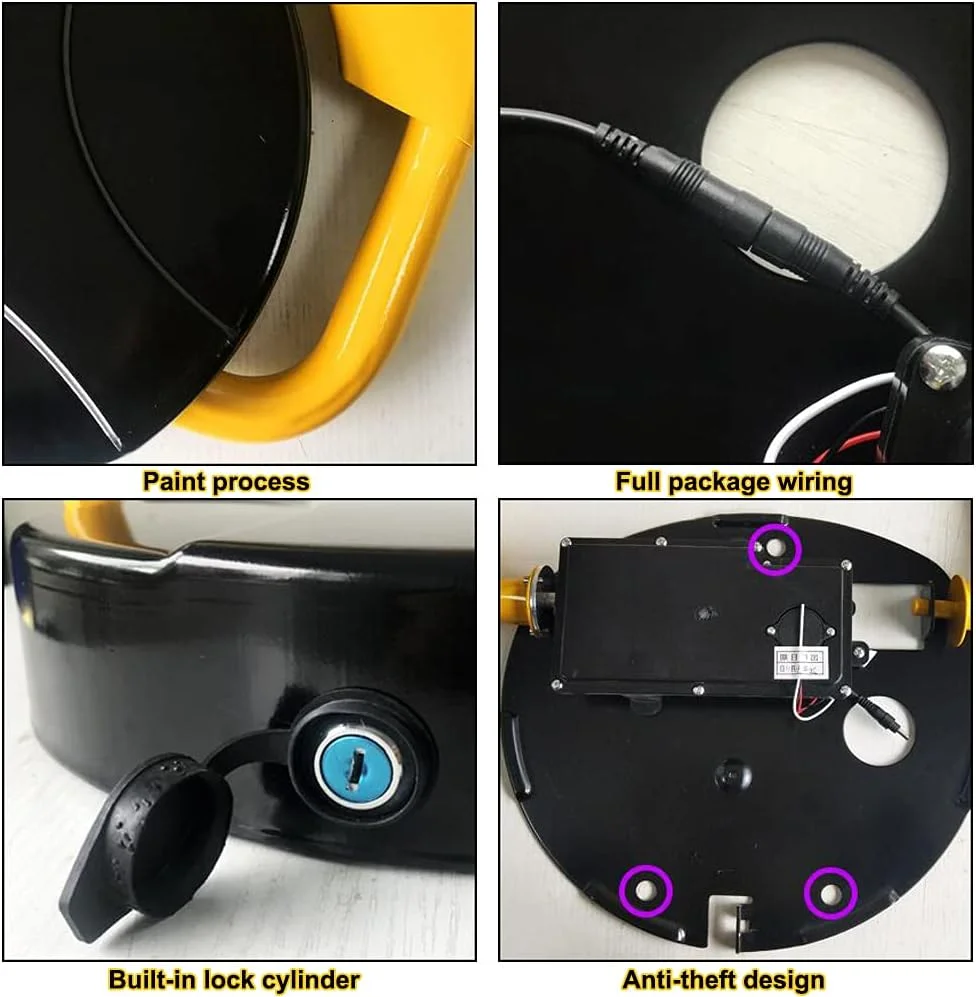 مسدود کننده پارکینگ اتوماتیک 180 درجه ضد برخورد WZXCV، قفل پارکینگ کنترل از راه دور اتوماتیک، قفل پارکینگ خودرو با سنسور و سیستم تشخیص خودکار مسدود کننده پارکینگ اتوماتیک 180 درجه ضد برخورد WZXCV، قفل پارکینگ کنترل از راه دور اتوماتیک، قفل پارکینگ خودرو با سنسور و سیستم تشخیص خودکار