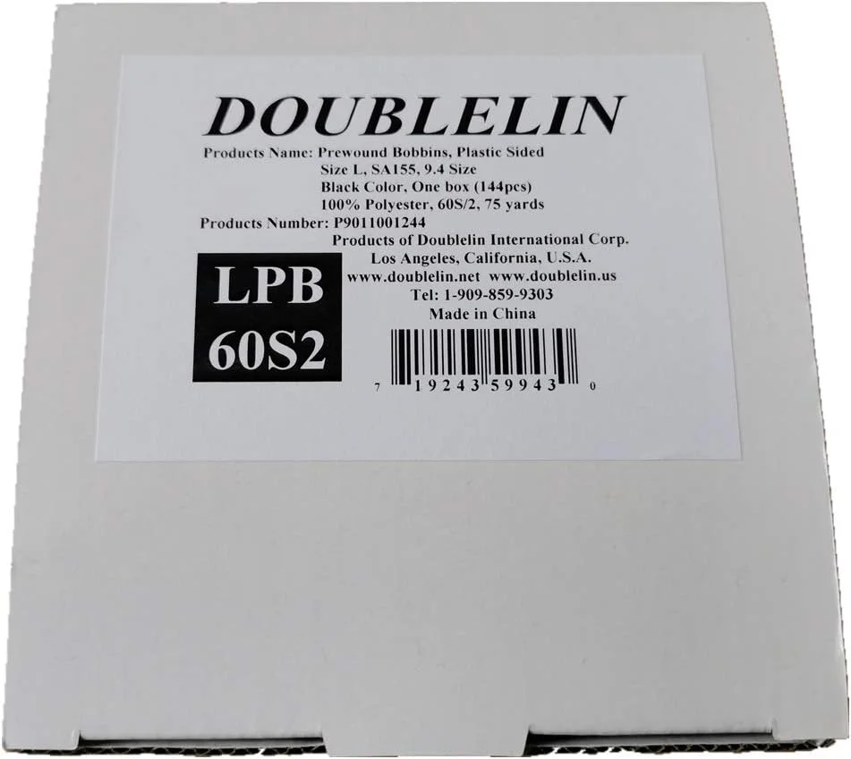 ماکوهای از پیش پر شده DOUBLELIN، پلاستیکی، سایز L (SA155، سایز 9.4)، مشکی، 144 عدد، پلی استر 60S/2 برای گلدوزی، سازگار با Babylock، Brother، Consew، Juki، Singer، Tajima و غیره (60S2، مشکی) ماکوهای از پیش پر شده DOUBLELIN، پلاستیکی، سایز L (SA155، سایز 9.4)، مشکی، 144 عدد، پلی استر 60S/2 برای گلدوزی، سازگار با Babylock، Brother، Consew، Juki، Singer، Tajima و غیره (60S2، مشکی)