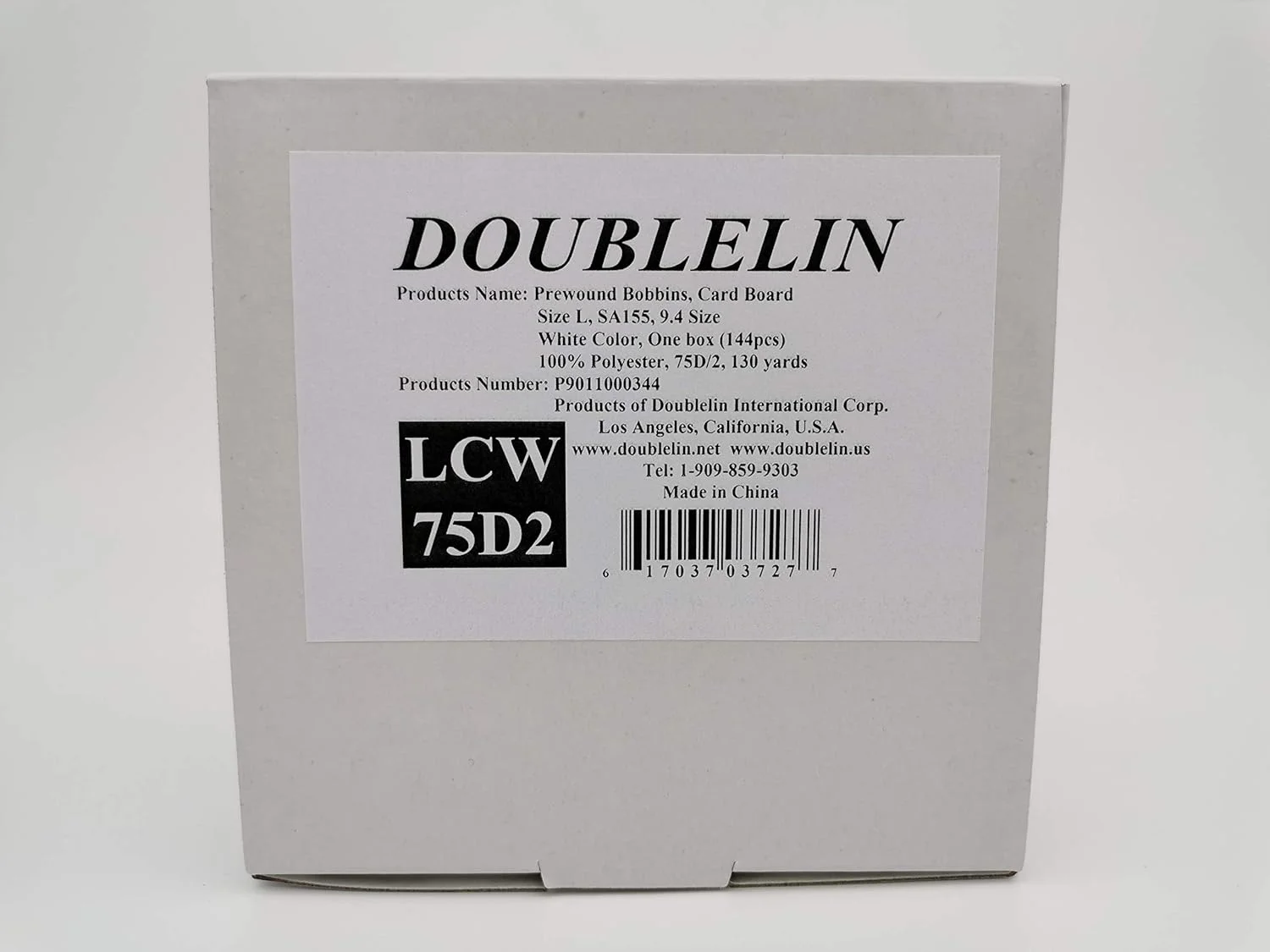 ماسوره های از پیش پیچیده شده Doublelin، مقوایی، سایز L، رنگ سفید، 144 عدد در هر جعبه، پلی استر 75D/2 ماسوره های از پیش پیچیده شده Doublelin، مقوایی، سایز L، رنگ سفید، 144 عدد در هر جعبه، پلی استر 75D/2