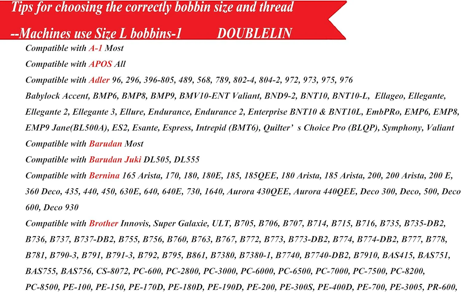 ماسوره های از پیش پیچیده شده Doublelin، مقوایی، سایز L، رنگ سفید، 144 عدد در هر جعبه، پلی استر 75D/2 ماسوره های از پیش پیچیده شده Doublelin، مقوایی، سایز L، رنگ سفید، 144 عدد در هر جعبه، پلی استر 75D/2