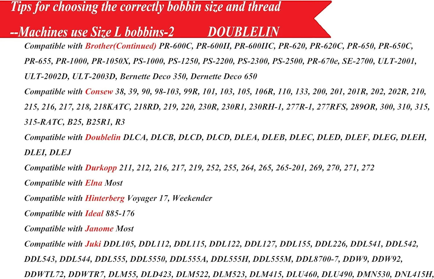 ماسوره های از پیش پیچیده شده Doublelin، مقوایی، سایز L، رنگ سفید، 144 عدد در هر جعبه، پلی استر 75D/2 ماسوره های از پیش پیچیده شده Doublelin، مقوایی، سایز L، رنگ سفید، 144 عدد در هر جعبه، پلی استر 75D/2