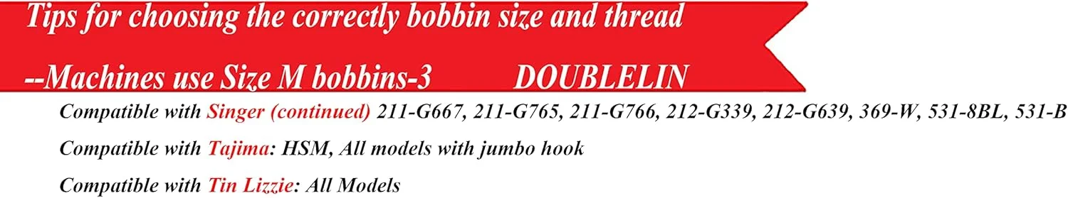 ماکوهای از پیش پر شده DOUBLELIN، سایز M، مدل M، سفید، 75 عدد در هر جعبه، پلاستیکی، پلی استر 60S/2 برای گلدوزی، مناسب برای دستگاه هایی که از ماکو سایز M استفاده می کنند (60S2، سفید) ماکوهای از پیش پر شده DOUBLELIN، سایز M، مدل M، سفید، 75 عدد در هر جعبه، پلاستیکی، پلی استر 60S/2 برای گلدوزی، مناسب برای دستگاه هایی که از ماکو سایز M استفاده می کنند (60S2، سفید)