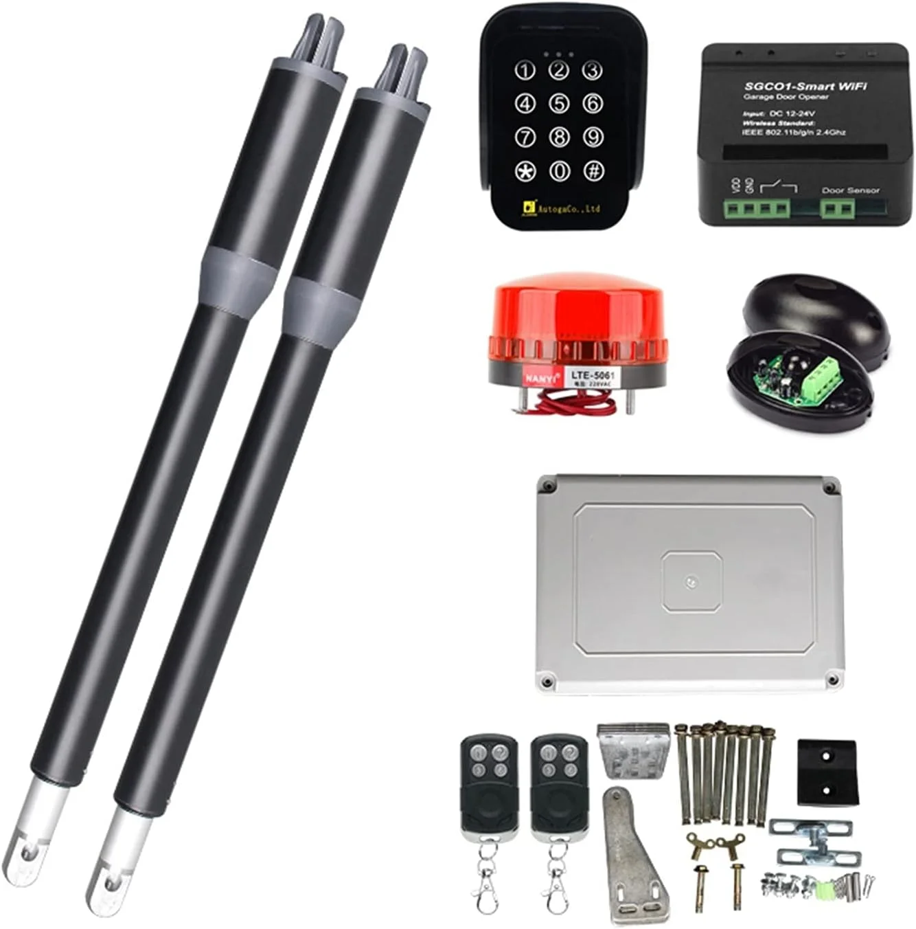 اپن کننده درب باغ SPAPUR 200KG بازکننده اتوماتیک درب تابشی با کنترل از راه دور WiFi، صفحه کلید، قفل برقی، اپراتور درب تابشی، کنترل دسترسی موتور، طراحی هوشمند (رنگ: کیت 5) اپن کننده درب باغ SPAPUR 200KG بازکننده اتوماتیک درب تابشی با کنترل از راه دور WiFi، صفحه کلید، قفل برقی، اپراتور درب تابشی، کنترل دسترسی موتور، طراحی هوشمند (رنگ: کیت 5)