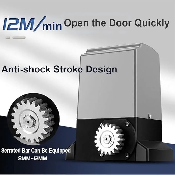 کیت بازکننده درب کشویی اتوماتیک، اپراتور درب امنیتی دنده ای برای درب تا 2000 کیلوگرم، موتور درب برای هتل، کارخانه، درب حیاط، 1200 وات کیت بازکننده درب کشویی اتوماتیک، اپراتور درب امنیتی دنده ای برای درب تا 2000 کیلوگرم، موتور درب برای هتل، کارخانه، درب حیاط، 1200 وات