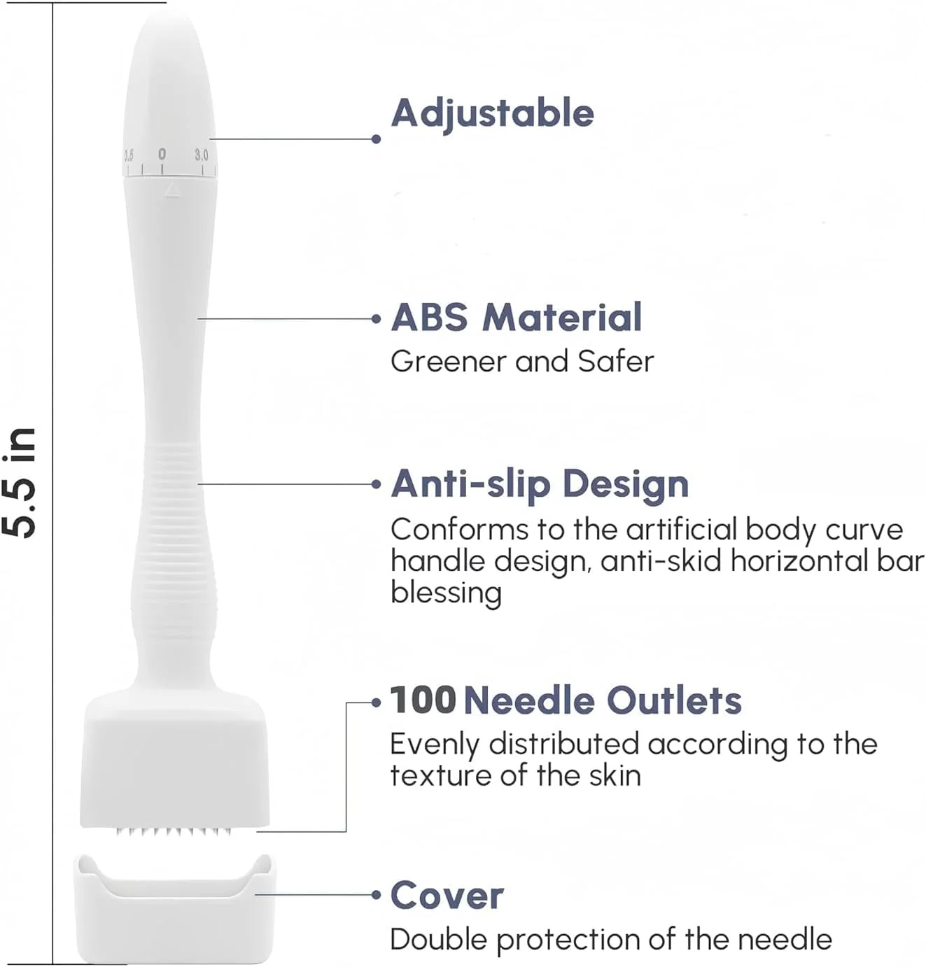 میکرونیدلینگ درما استمپ قابل تنظیم CHITDAX، جایگزین درما رولر، قلم میکرونیدلینگ قابل استفاده مجدد با پوشش سوزن، ابزار مراقبت از پوست برای صورت، بدن، رشد مو و ریش (سفید) میکرونیدلینگ درما استمپ قابل تنظیم CHITDAX، جایگزین درما رولر، قلم میکرونیدلینگ قابل استفاده مجدد با پوشش سوزن، ابزار مراقبت از پوست برای صورت، بدن، رشد مو و ریش (سفید)