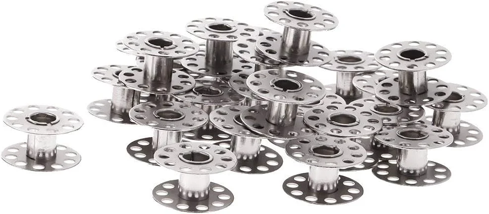 ماسوره های فلزی یونیورسال 21 میلی متری Tenlacum با جعبه شفاف برای ابزار ماشین خیاطی (25 عدد) ماسوره های فلزی یونیورسال 21 میلی متری Tenlacum با جعبه شفاف برای ابزار ماشین خیاطی (25 عدد)