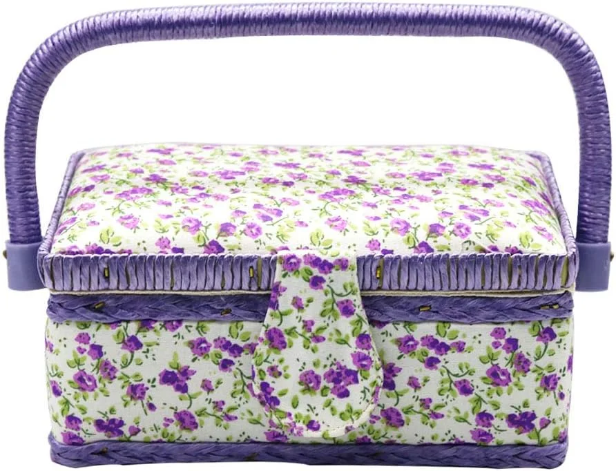 جعبه خیاطی مینی، کیت های خانگی کاردستی DIY، جعبه نگهداری سوزن نخ، جعبه لوازم جانبی خیاطی، بسته نگهداری، سبد خیاطی قدیمی، ظرف نظم دهنده خیاطی خانگی (A)