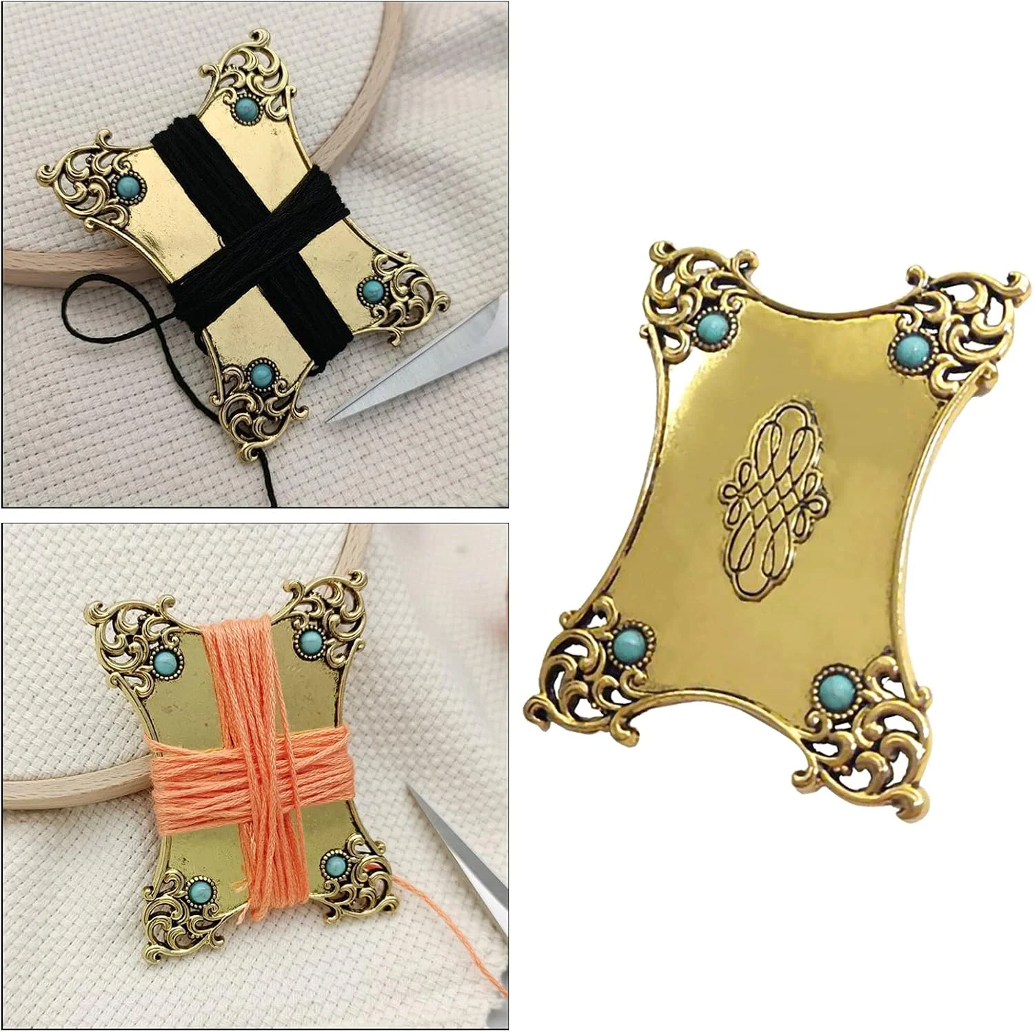 بوبین نخ دندان فلزی عتیقه، صفحه تخته سیم پیچ نخ خیاطی برای سازمان دهنده بوبین نخ گلدوزی، نگهداری خیاطی کوک متقاطع - طلایی، 5x6.3 سانتی متر بوبین نخ دندان فلزی عتیقه، صفحه تخته سیم پیچ نخ خیاطی برای سازمان دهنده بوبین نخ گلدوزی، نگهداری خیاطی کوک متقاطع - طلایی، 5x6.3 سانتی متر