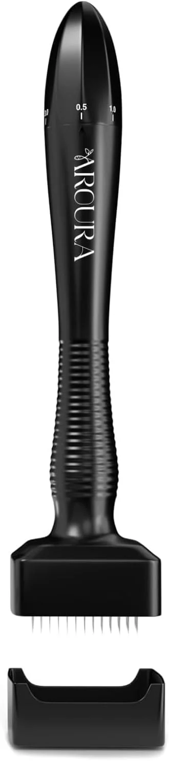 میکرونیدلینگ استمپ آرورا برای رشد مو، سوزن های استیل ضد زنگ با پوشش قابل تنظیم 0.25 میلی متر تا 3 میلی متر، 140 میکرونیدلینگ استمپ برای ترمیم پوست، صورت، رشد مو و ریش، جایگزین درمارولر مشکی میکرونیدلینگ استمپ آرورا برای رشد مو، سوزن های استیل ضد زنگ با پوشش قابل تنظیم 0.25 میلی متر تا 3 میلی متر، 140 میکرونیدلینگ استمپ برای ترمیم پوست، صورت، رشد مو و ریش، جایگزین درمارولر مشکی