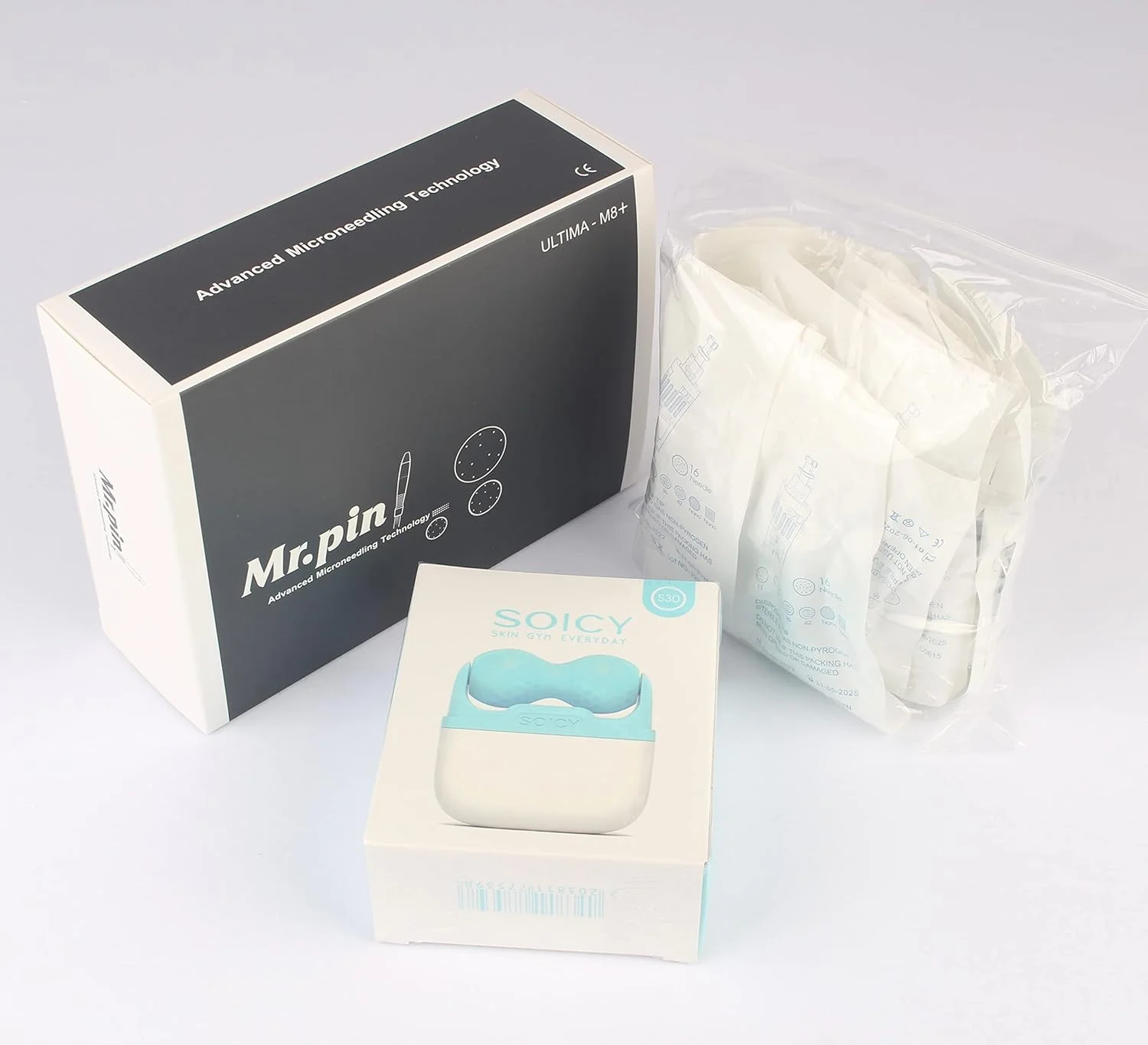 دستگاه پیشرفته درماپن Mr.Pin Ultima M8 Plus - بی سیم به همراه 22 کارتریج مختلف و ماساژور یخ