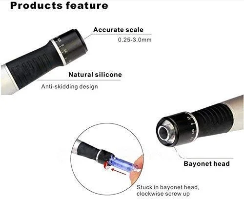 دستگاه میکرونیدلینگ دکتر پن A1-C 4Beauty، کارتریج سوزنی سرنیزه ای اتوماتیک، دستگاه میکرو استامپ برقی درمو سیم دار