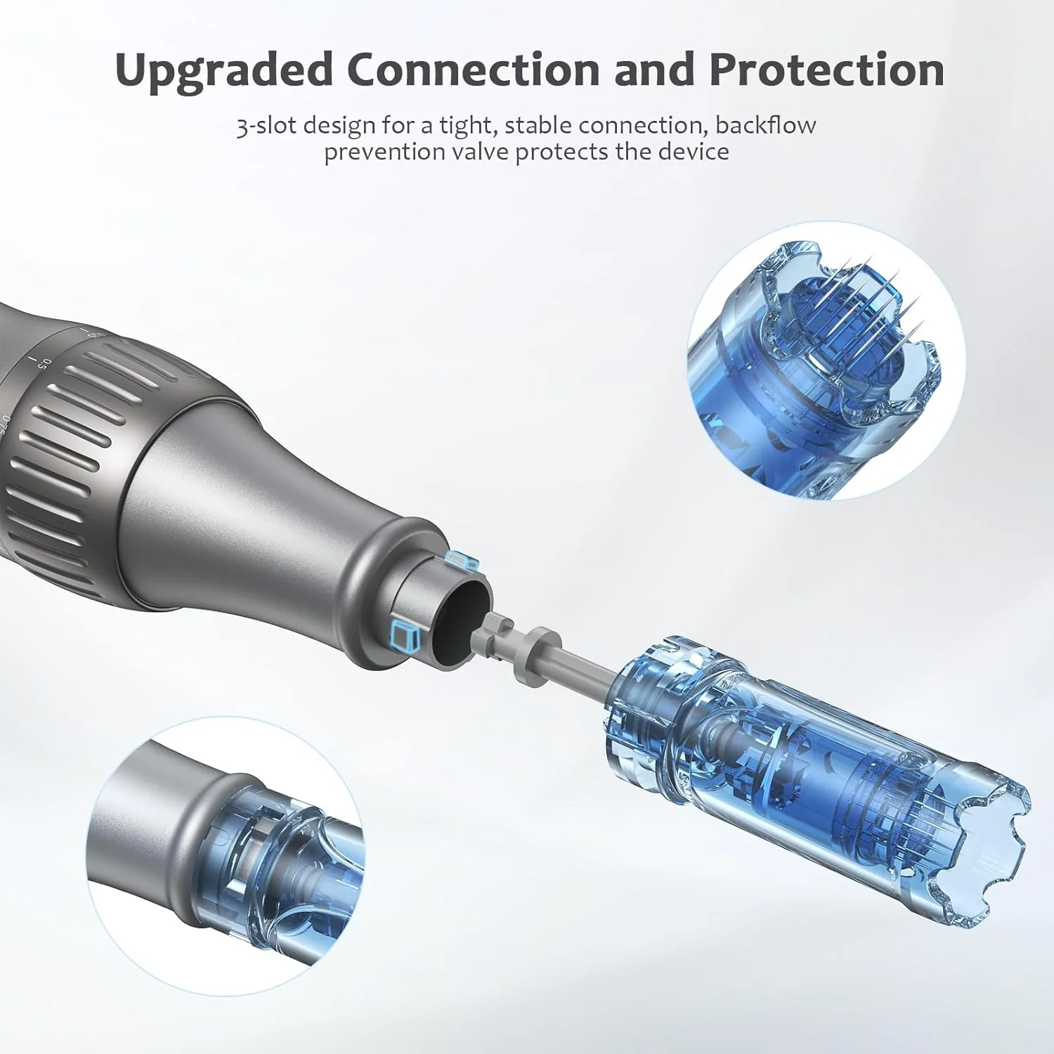 قلم میکرونیدلینگ Ainael Ultima M8، دستگاه میکرونیدلینگ بی سیم حرفه ای، ست قلم میکرونیدلینگ برقی برای صورت، بدن، مو، ریش، رشد، هدیه برای زنان، دوست دختر - 12 کارتریج