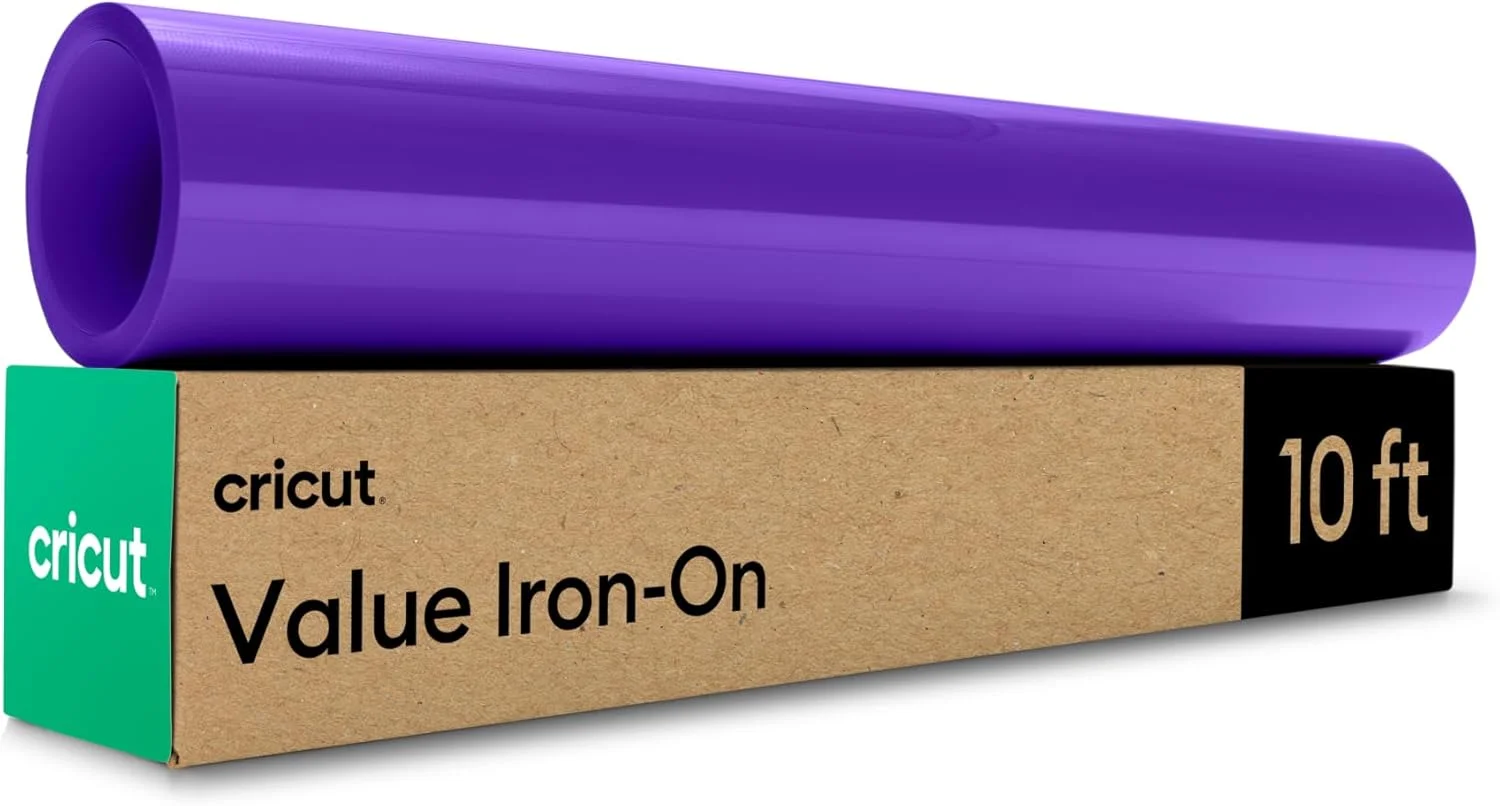 رول وینیل حرارتی Cricut® Value Iron-On، بنفش (30.5 سانتی متر در 3 متر) - وینیل انتقال حرارت HTV