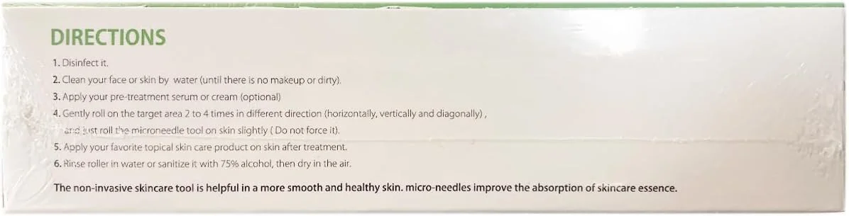 (1.0mm) - درمارولر / درمارولر رشد مجدد مو / سیستم ضد پیری / میکرونیدل تیتانیومی / برای ریزش مو، چین و چروک، جای زخم آکنه، خطوط ریز فرورفته، علائم کشش پوست، هایپرپیگمانتاسیون، غلتک های صورت و چشم K...