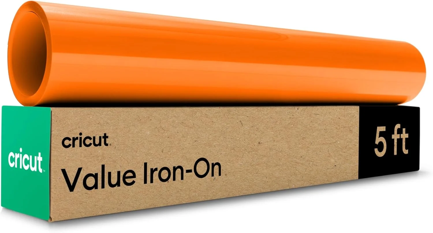 وینیل حرارتی Cricut® Value Iron-On، نارنجی (30.5 سانتی متر x 1.5 متر) - وینیل انتقال حرارت HTV