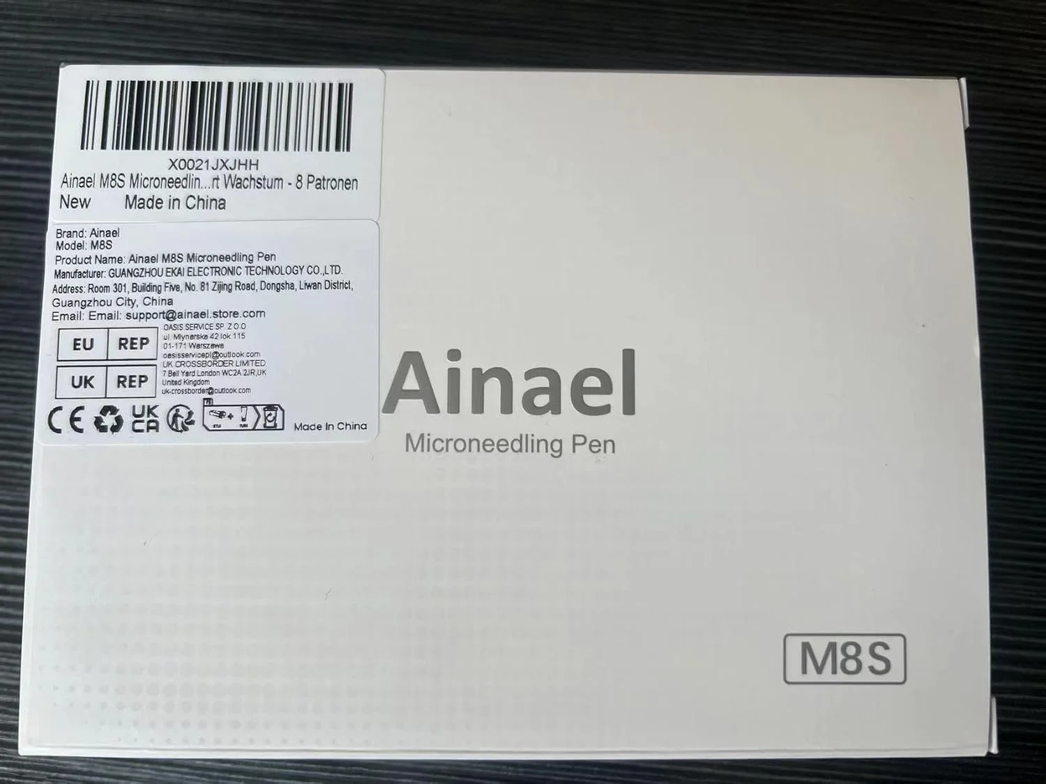 قلم میکرونیدلینگ Ainael Ultima M8، دستگاه میکرونیدلینگ بی سیم حرفه ای، ست قلم میکرونیدلینگ برقی برای صورت، بدن، مو، ریش، رشد، هدیه برای زنان، دوست دختر - 12 کارتریج