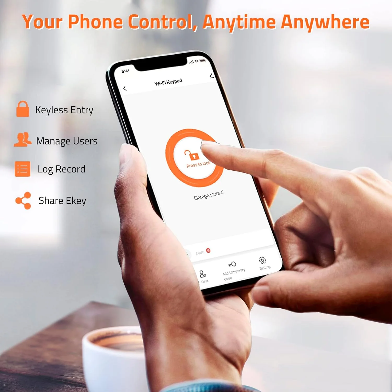 صفحه کلید کنترل دسترسی وای فای بی سیم AMOCAM، سیستم کنترل دسترسی درب مستقل فلزی، کارت خوان EM، ضد آب و هوا، دارای نور پس زمینه، کنترلر دسترسی امنیتی ورودی بی سیم TUYA برای گاراژ، دفتر صفحه کلید کنترل دسترسی وای فای بی سیم AMOCAM، سیستم کنترل دسترسی درب مستقل فلزی، کارت خوان EM، ضد آب و هوا، دارای نور پس زمینه، کنترلر دسترسی امنیتی ورودی بی سیم TUYA برای گاراژ، دفتر