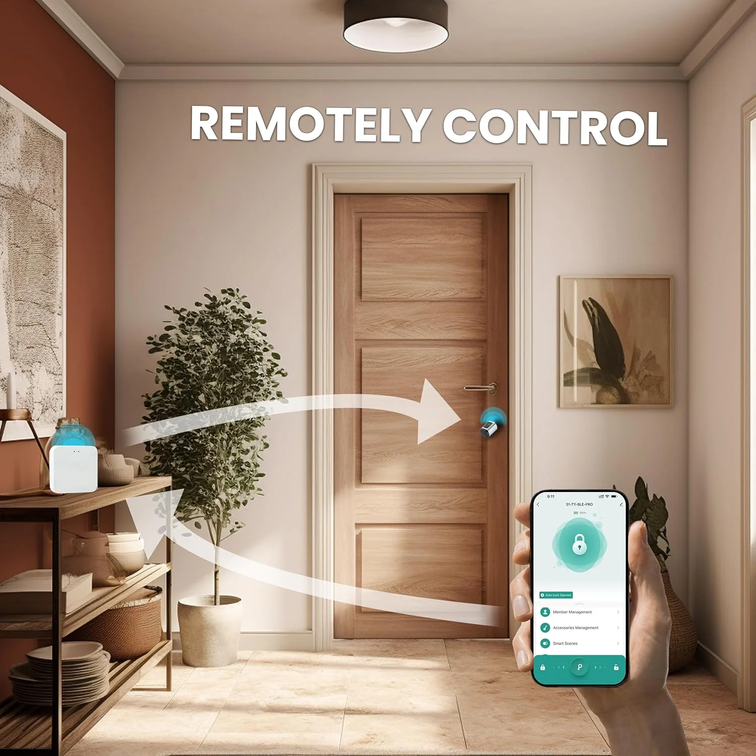 قفل درب هوشمند Altix CL1X با برنامه Tuya و WiFi Gateway - اثر انگشت، رمز عبور، RFID و دسترسی کلید - باز کردن قفل از راه دور - استفاده و نصب آسان (مشکی مات، Tuya با Gateway) قفل درب هوشمند Altix CL1X با برنامه Tuya و WiFi Gateway - اثر انگشت، رمز عبور، RFID و دسترسی کلید - باز کردن قفل از راه دور - استفاده و نصب آسان (مشکی مات، Tuya با Gateway)