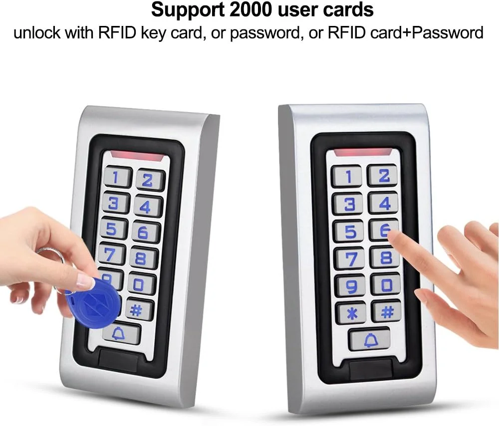 کیت سیستم کنترل دسترسی درب NN99 RFID شامل صفحه کلید ضد آب IP65 به همراه قفل زبانه برقی + منبع تغذیه DC12V 3A + 10 عدد جاسوئیچی کیت سیستم کنترل دسترسی درب NN99 RFID شامل صفحه کلید ضد آب IP65 به همراه قفل زبانه برقی + منبع تغذیه DC12V 3A + 10 عدد جاسوئیچی