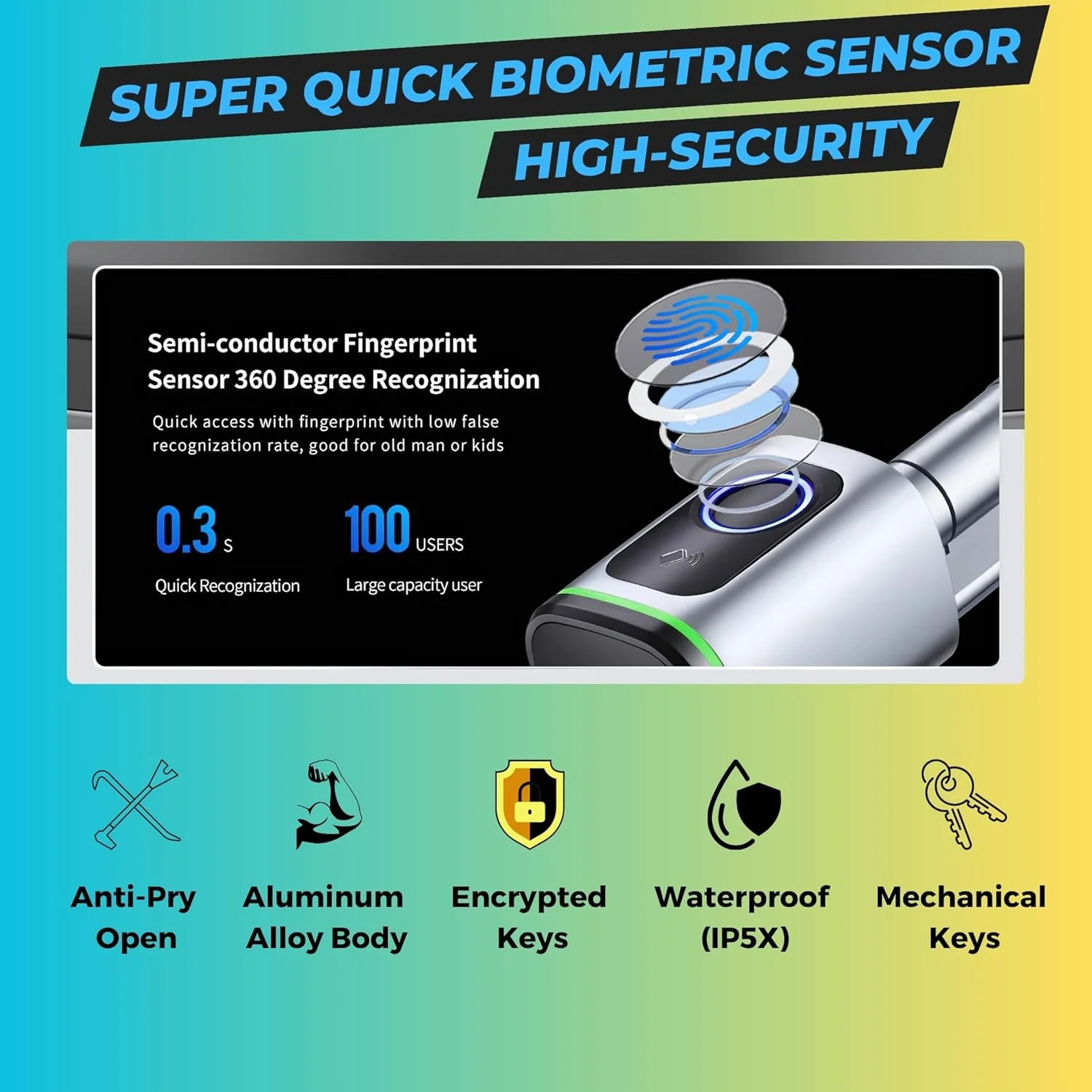 قفل درب هوشمند Altix CL1X با برنامه Tuya و WiFi Gateway - اثر انگشت، رمز عبور، RFID و دسترسی کلید - باز کردن قفل از راه دور - استفاده و نصب آسان (مشکی مات، Tuya با Gateway) قفل درب هوشمند Altix CL1X با برنامه Tuya و WiFi Gateway - اثر انگشت، رمز عبور، RFID و دسترسی کلید - باز کردن قفل از راه دور - استفاده و نصب آسان (مشکی مات، Tuya با Gateway)