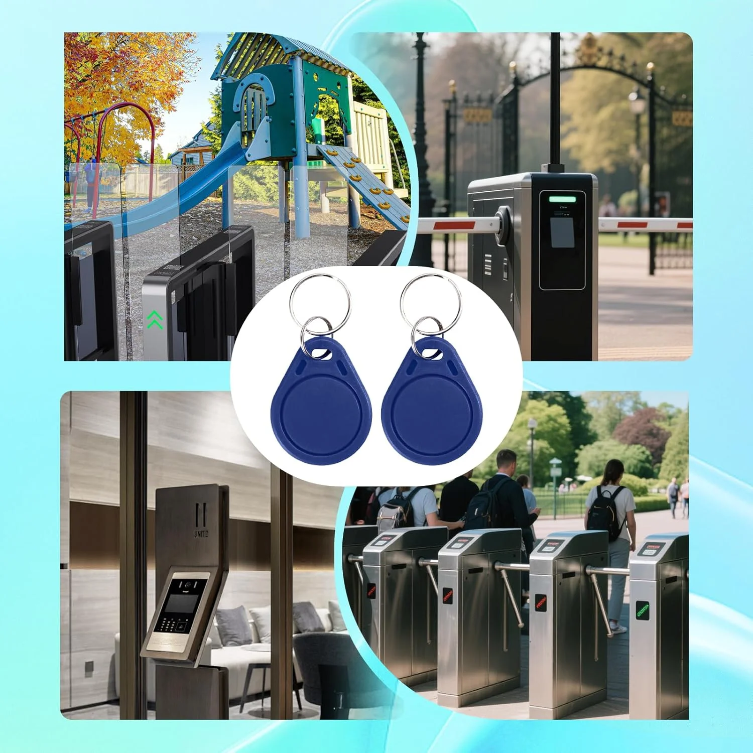 10 عدد جاسوئیچی RFID، تگ جاسوئیچی قابل نوشتن T5577 RFID با فرکانس 125 کیلوهرتز، تگ کلید توکن کارت شناسایی مجاورتی T5577 قابل بازنویسی برای سیستم های کنترل دسترسی و قفل امنیتی (آبی) 10 عدد جاسوئیچی RFID، تگ جاسوئیچی قابل نوشتن T5577 RFID با فرکانس 125 کیلوهرتز، تگ کلید توکن کارت شناسایی مجاورتی T5577 قابل بازنویسی برای سیستم های کنترل دسترسی و قفل امنیتی (آبی)