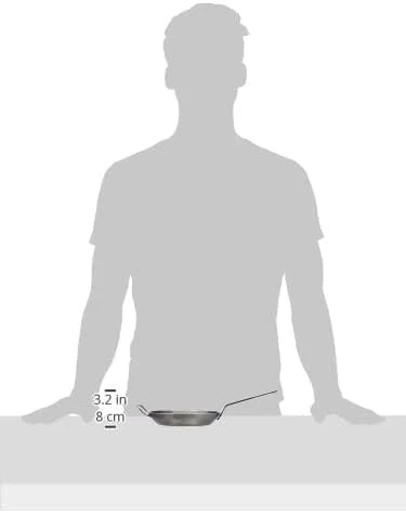 تابه گرد استیل کربنی سنگین دبایر مدل Carbone Plus 5110.32، قطر 32 سانتی متر