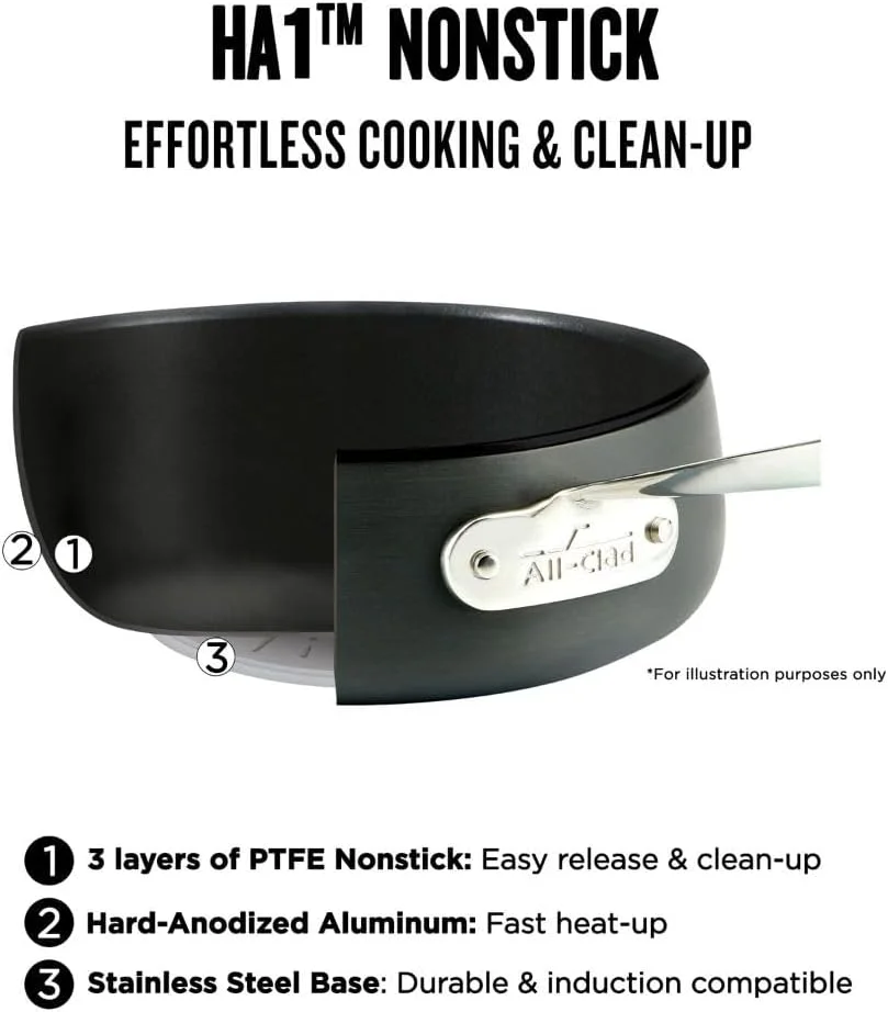 تابه نچسب هارد آنودایز شده آل-کلاد HA1 با درب و دستگیره، سایز 12 اینچ، مناسب برای اجاق های القایی، قابل استفاده در فر تا دمای 260 درجه سانتیگراد، درب قابل استفاده تا دمای 176 درجه سانتیگراد، تابه سرخ کردنی عمیق، تابه گریل، قابلمه و تابه، آشپزخانه، لوازم آشپزی، مشکی تابه نچسب هارد آنودایز شده آل-کلاد HA1 با درب و دستگیره، سایز 12 اینچ، مناسب برای اجاق های القایی، قابل استفاده در فر تا دمای 260 درجه سانتیگراد، درب قابل استفاده تا دمای 176 درجه سانتیگراد، تابه سرخ کردنی عمیق، تابه گریل، قابلمه و تابه، آشپزخانه، لوازم آشپزی، مشکی