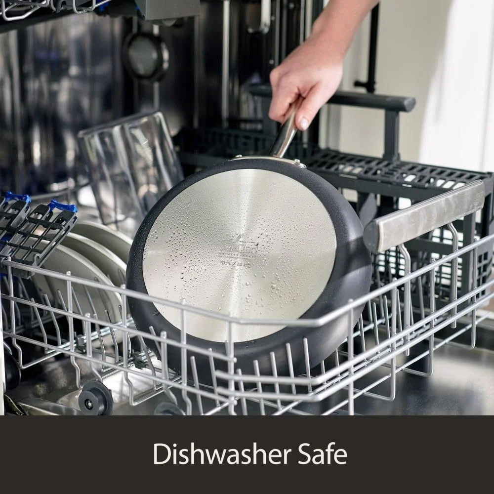 تابه نچسب هارد آنودایز شده آل-کلاد HA1 با درب و دستگیره، سایز 12 اینچ، مناسب برای اجاق های القایی، قابل استفاده در فر تا دمای 260 درجه سانتیگراد، درب قابل استفاده تا دمای 176 درجه سانتیگراد، تابه سرخ کردنی عمیق، تابه گریل، قابلمه و تابه، آشپزخانه، لوازم آشپزی، مشکی تابه نچسب هارد آنودایز شده آل-کلاد HA1 با درب و دستگیره، سایز 12 اینچ، مناسب برای اجاق های القایی، قابل استفاده در فر تا دمای 260 درجه سانتیگراد، درب قابل استفاده تا دمای 176 درجه سانتیگراد، تابه سرخ کردنی عمیق، تابه گریل، قابلمه و تابه، آشپزخانه، لوازم آشپزی، مشکی