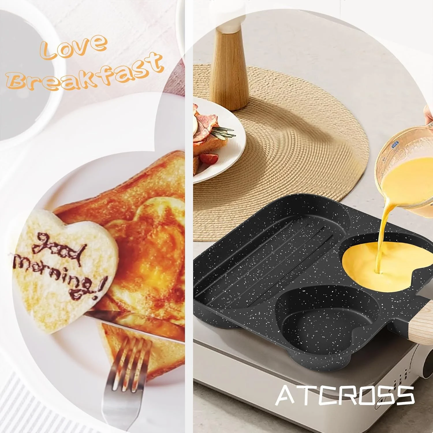 تابه صبحانه آزونی، تابه املت نچسب گرانیتی، تابه تخم مرغ 3 قسمتی، تابه املت، تابه پنکیک و گریل، مناسب برای اجاق گاز و اجاق های القایی (مشکی) تابه صبحانه آزونی، تابه املت نچسب گرانیتی، تابه تخم مرغ 3 قسمتی، تابه املت، تابه پنکیک و گریل، مناسب برای اجاق گاز و اجاق های القایی (مشکی)