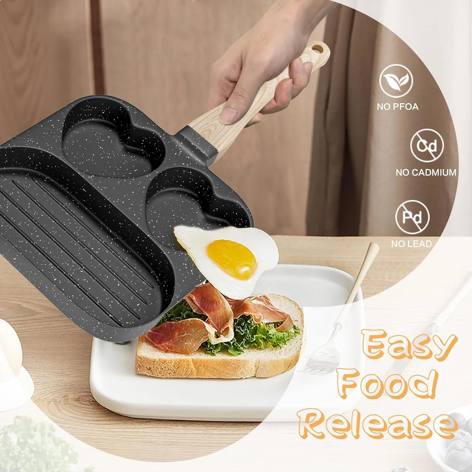 تابه صبحانه آزونی، تابه املت نچسب گرانیتی، تابه تخم مرغ 3 قسمتی، تابه املت، تابه پنکیک و گریل، مناسب برای اجاق گاز و اجاق های القایی (مشکی) تابه صبحانه آزونی، تابه املت نچسب گرانیتی، تابه تخم مرغ 3 قسمتی، تابه املت، تابه پنکیک و گریل، مناسب برای اجاق گاز و اجاق های القایی (مشکی)