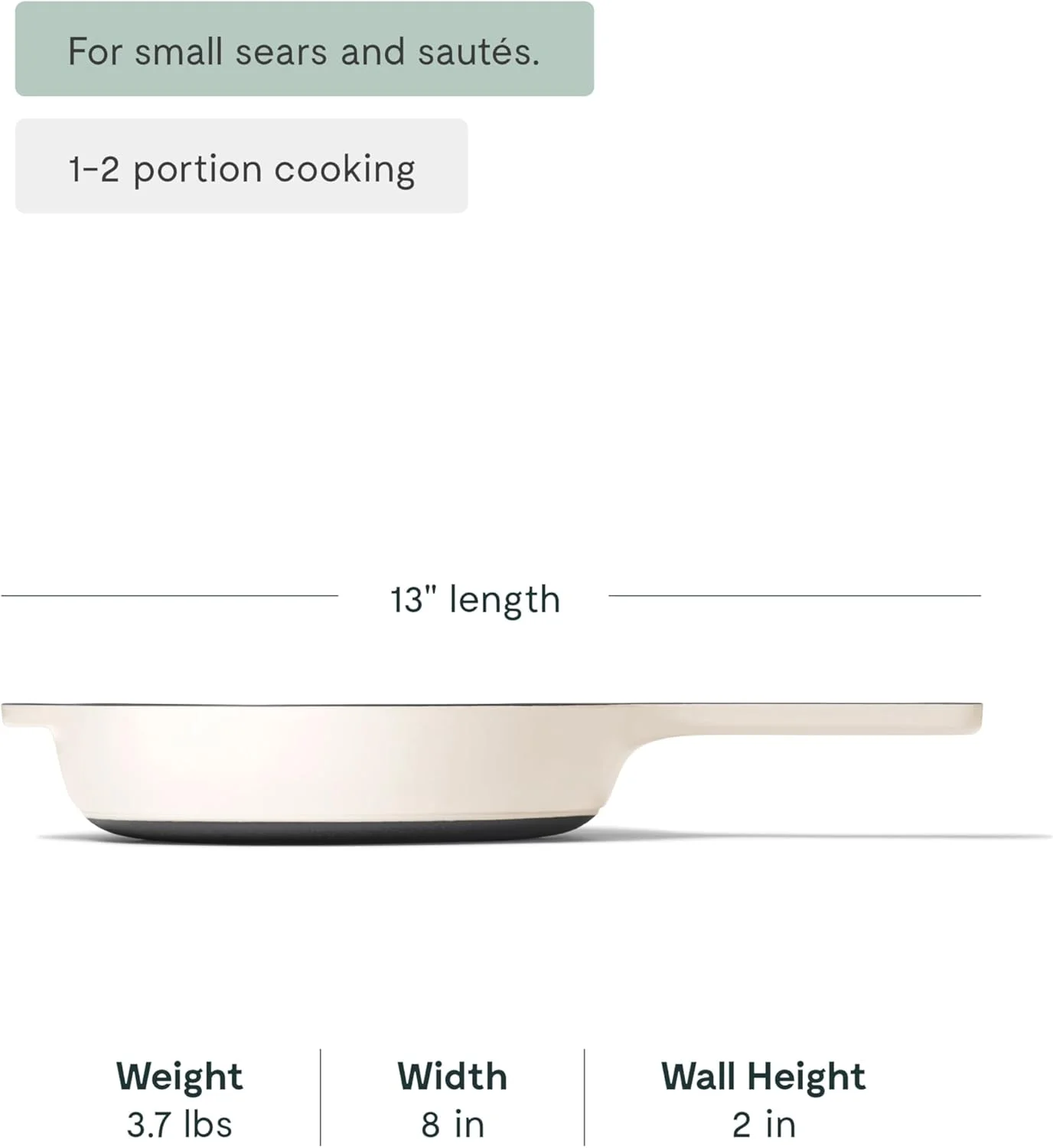 تابه چدنی کاراوی - تابه چدنی لعاب دار 8 اینچی با پوشش لعابی 3 لایه - بدون نیاز به چاشنی - سازگار با تمام اجاق گازها - فاقد مواد شیمیایی مضر - کرم تابه چدنی کاراوی - تابه چدنی لعاب دار 8 اینچی با پوشش لعابی 3 لایه - بدون نیاز به چاشنی - سازگار با تمام اجاق گازها - فاقد مواد شیمیایی مضر - کرم