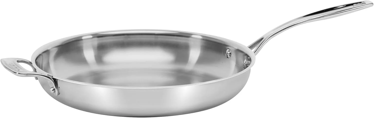 تابه استیل ضد زنگ 5 لایه 30 سانتی متری Cuisinart Custom-Clad با دسته کمکی، مدل CC522-30H