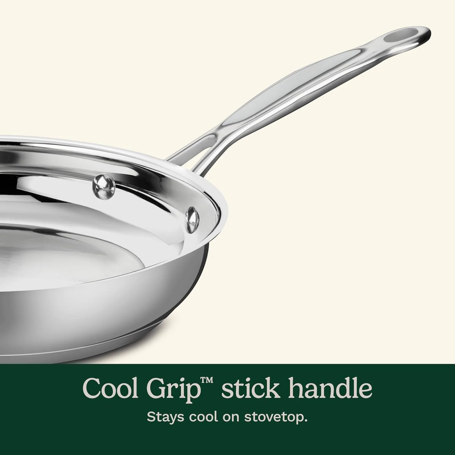 تابه استیل 24 سانتی متری کلاسیک آشپزخانه Cuisinart مدل 722-24