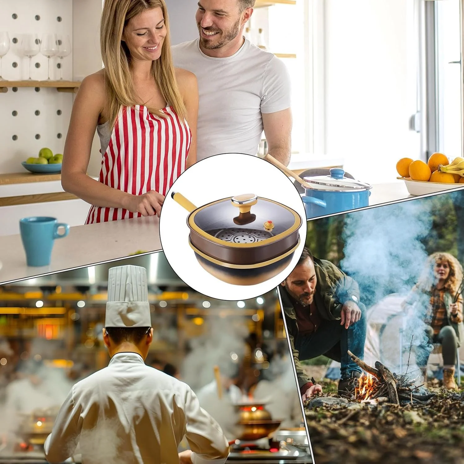 تابه نچسب - تابه نچسب آلیاژی بزرگ | تابه عمیق با درب و ابزار پخت و پز برای اجاق گاز، اجاق برقی، تخم مرغ، املت، گریل و پخت تابه نچسب - تابه نچسب آلیاژی بزرگ | تابه عمیق با درب و ابزار پخت و پز برای اجاق گاز، اجاق برقی، تخم مرغ، املت، گریل و پخت