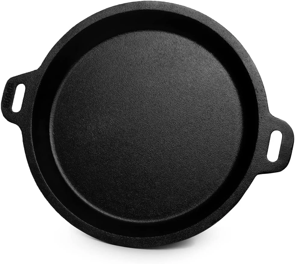 تابه چدنی فوق العاده صاف و از قبل چاشنی شده EUGOR از House of TheHealthyCliQ (مناسب برای نیر دوسا، سرخ کردن ماهی، املت، تخم مرغ، پیتزا، دوسا، آپام)، 9 اینچ، مشکی تابه چدنی فوق العاده صاف و از قبل چاشنی شده EUGOR از House of TheHealthyCliQ (مناسب برای نیر دوسا، سرخ کردن ماهی، املت، تخم مرغ، پیتزا، دوسا، آپام)، 9 اینچ، مشکی