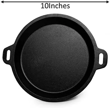 تابه چدنی فوق العاده صاف و از قبل چاشنی شده EUGOR از House of TheHealthyCliQ (مناسب برای نیر دوسا، سرخ کردن ماهی، املت، تخم مرغ، پیتزا، دوسا، آپام)، 9 اینچ، مشکی تابه چدنی فوق العاده صاف و از قبل چاشنی شده EUGOR از House of TheHealthyCliQ (مناسب برای نیر دوسا، سرخ کردن ماهی، املت، تخم مرغ، پیتزا، دوسا، آپام)، 9 اینچ، مشکی