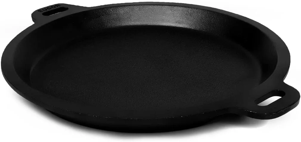 تابه چدنی فوق العاده صاف و از قبل چاشنی شده EUGOR از House of TheHealthyCliQ (مناسب برای نیر دوسا، سرخ کردن ماهی، املت، تخم مرغ، پیتزا، دوسا، آپام)، 9 اینچ، مشکی تابه چدنی فوق العاده صاف و از قبل چاشنی شده EUGOR از House of TheHealthyCliQ (مناسب برای نیر دوسا، سرخ کردن ماهی، املت، تخم مرغ، پیتزا، دوسا، آپام)، 9 اینچ، مشکی