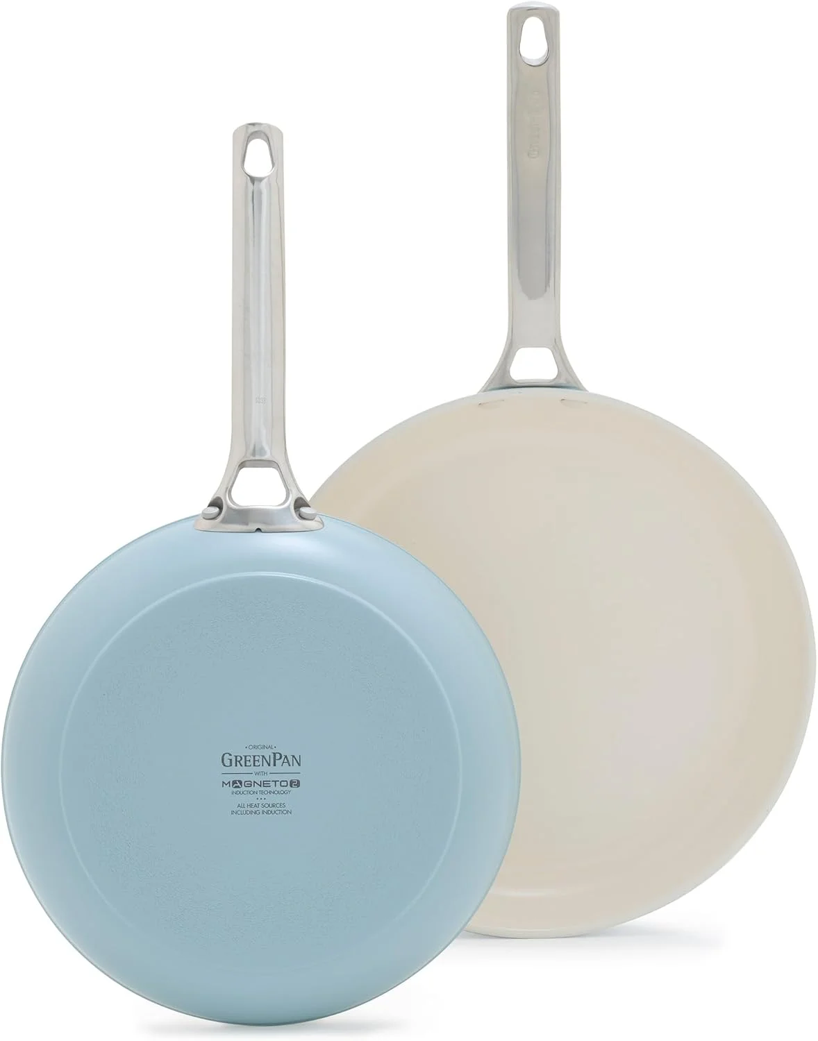 ست تابه دو تکه 8 و 10 اینچی GreenPan Padova Pro، ظروف نچسب سرامیکی سالم با پوشش سخت آنودایز شده و فاقد PFAS، مناسب برای اجاق های القایی، دسته استیل ضد زنگ، قابل شستشو در ماشین ظرفشویی و استفاده در فر، آبی خاکستری ست تابه دو تکه 8 و 10 اینچی GreenPan Padova Pro، ظروف نچسب سرامیکی سالم با پوشش سخت آنودایز شده و فاقد PFAS، مناسب برای اجاق های القایی، دسته استیل ضد زنگ، قابل شستشو در ماشین ظرفشویی و استفاده در فر، آبی خاکستری
