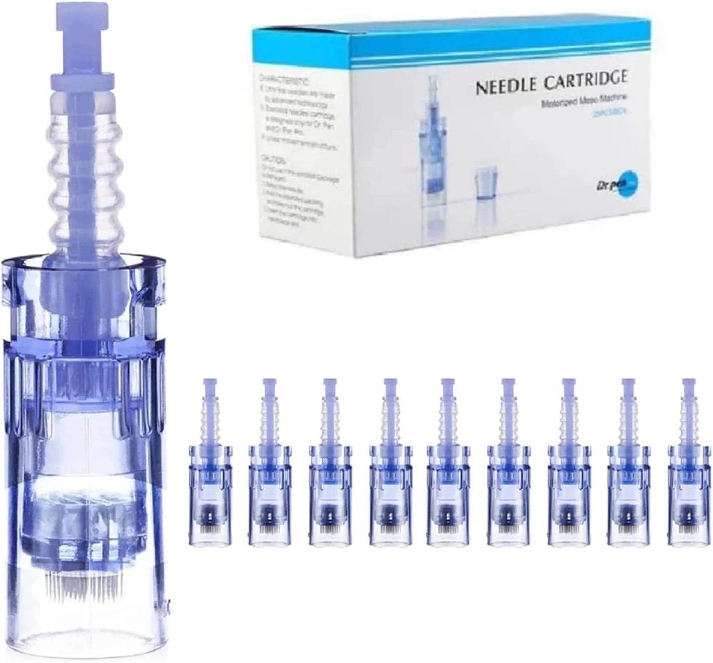 JJONE Needle Cartridge, Disposable Cartridges Needles Microneedling, Replacement Cartridge Needles for Derma Pen Ultima A6 Micro Needles (42Pin, Blue 10pcs) JJONE Needle Cartridge, Disposable Cartridges Needles Microneedling, Replacement Cartridge Needles for Derma Pen Ultima A6 Micro Needles (42Pin, Blue 10pcs)