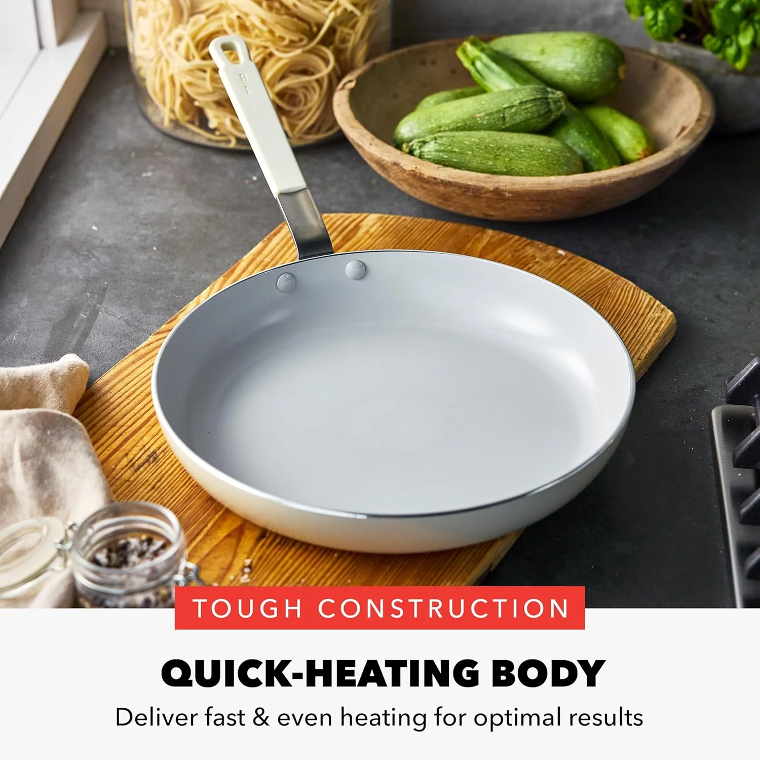 تابه سرخ کردنی 30 سانتی متری گرین پن ایکس بابی فلای، سرامیک نچسب بدون PFAS و PFOA، مناسب برای اجاق های القایی، دسته با روکش سیلیکونی خنک شونده، قابل شستشو در ماشین ظرفشویی و استفاده در فر، کرم تابه سرخ کردنی 30 سانتی متری گرین پن ایکس بابی فلای، سرامیک نچسب بدون PFAS و PFOA، مناسب برای اجاق های القایی، دسته با روکش سیلیکونی خنک شونده، قابل شستشو در ماشین ظرفشویی و استفاده در فر، کرم